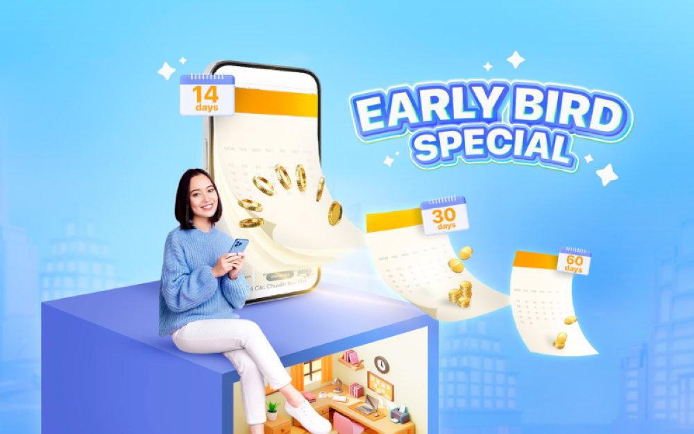 Smart spending with “Book early, Save more”